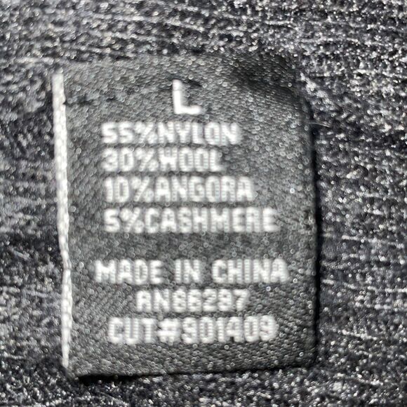 BCBG Maxazria Dress Womens Large Grey Wool Angora‎ Cashmere Turtleneck Ribbed - Picture 11 of 11